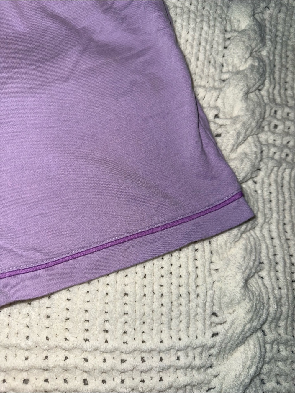 Petite Plume 100% Pima Cotton Cami Short Set in French Lavender Size M - Picture 8 of 8